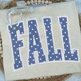 Fall Polka Dot BLUE DTF Heat Transfer