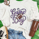 Game Day Sequin Patch With Football