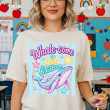 Whale-come to Our Classroom DTF Heat Transfer