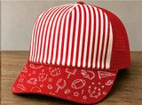 Pinstripe Kickoff Collection Football Structured Cotton Trucker Hats
