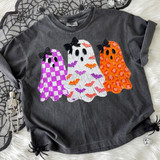 Faux Painted Pattern Ghosts Halloween DTF Heat Transfer
