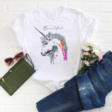 Beautiful Unicorn watercolor sketch art Sublimation Transfer