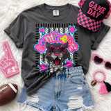 Dotted Star Mascots DTF Transfers | School Spirit Mascot Collection, colorful mascot design on a black t-shirt