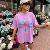 Mandala Dragonfly DTF Transfer | Boho Watercolor Nature Design