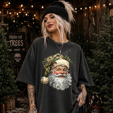 Camo Santa DTF Transfer | Rustic Camouflage Christmas Design