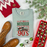 It Was Merrier in the 90's DTF Transfer | Retro Nostalgic Christmas Design