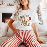 Boop Reindeer DTF Transfer | Cute Storybook Christmas Design