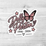Dolly Parton 1946–2026 Memorial Die-Cut Sticker