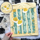 You Know Why I’m Here Pocket & Back DTF Transfer | Funny Deviled Eggs Thanksgiving Heat Transfer