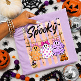 Spooky Pastel Ghosts DTF Transfer | Cute Halloween Ghost Design