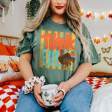 Thankful Turkey DTF Transfer | Retro Thanksgiving Design