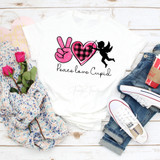 Peace Love and Cupid Sublimation Transfer