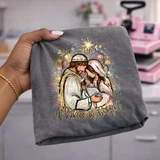 A King Is Born Nativity DTF Transfer | Christmas Religious Design