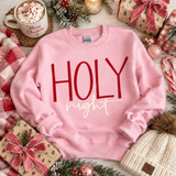 Holy Night DTF Transfer | Christmas Holiday Design