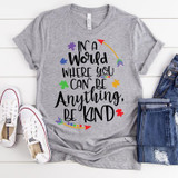 Be Kind Autism Awareness ADULT Screen Print Heat Transfer