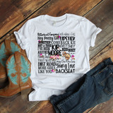 Kip Moore Word Art Sublimation Transfer