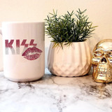 Kiss Glitter effect leopard lips fan art Sublimation Transfer