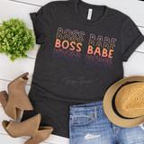 Boss Babe Screen Print Heat Transfer