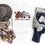 Peace Love Deliver Fed Ex Sublimation Transfer