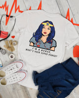 Super Woman Nurse Sublimation Transfer