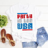 Party in the USA Sublimation Transfer