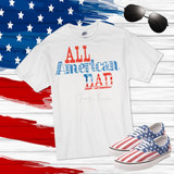 All american Dad patriotic tie dye Sublimation Transfer