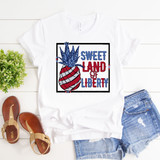 Sweet land of Liberty pineapple Sublimation Transfer