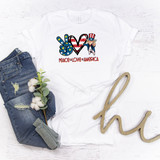 Peace Love America Uncle Same Patriotic Sublimation Transfer