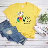 Love One Another Daisy FINAL STOCK Screen Print Heat Transfer