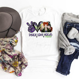 Peace Love Hocus Pocus glitter heart Sublimation Transfer