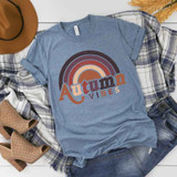 Autumn Vibes Rainbow  Screen Print Heat Transfer