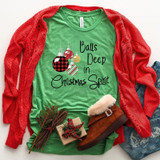 Balls Deep In Christmas Spirit Screen Print Heat Transfer