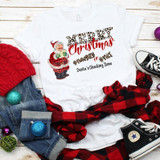Merry Christmas Naughty or Nice Sublimation Transfer
