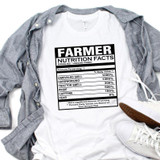 Farmer Nutrition Facts Sublimation Transfer