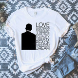 MLK Jr Words Sublimation Transfer