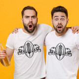 Football With Blank Helmets Sublimation Transfer