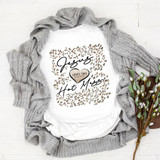 Jesus Loves This Hot Mess Glitter Sublimation Transfer