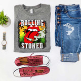 Rolling Stoned Screen Print Heat Transfer Rolling Stoned Screen Print Heat Transfer
