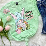 Happy Easter Gnomies Screen Print Heat Transfer