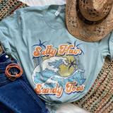 Salty Hair Sandy Toes Screen Print Heat Transfer