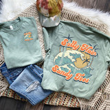 Salty Hair Sandy Toes HAT/POCKET Screen Print Heat Transfer