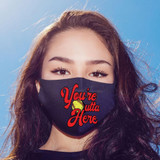 You're Outta Here Softball POCKET Screen Print Heat Transfer