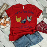 Chicken Owner Math Screen Print Heat Transfer