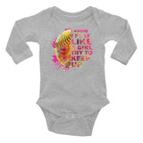 I Know I Play Like A Girl INFANT Screen Print Heat Transfer