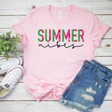 Summer Vibes Watermelon Screen Print Heat Transfer