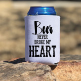 Beer Never Broke My Heart POCKET Screen Print Heat Transfer