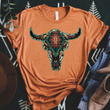 Serape Skull Screen Print Heat Transfer