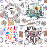 Hippie Boho Variety Pack Sticker Sheet