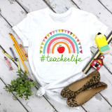 Teacher Life Rainbow Sublimation Transfer