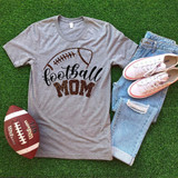 Cheetah Leopard Football Mom DTF Heat Transfer